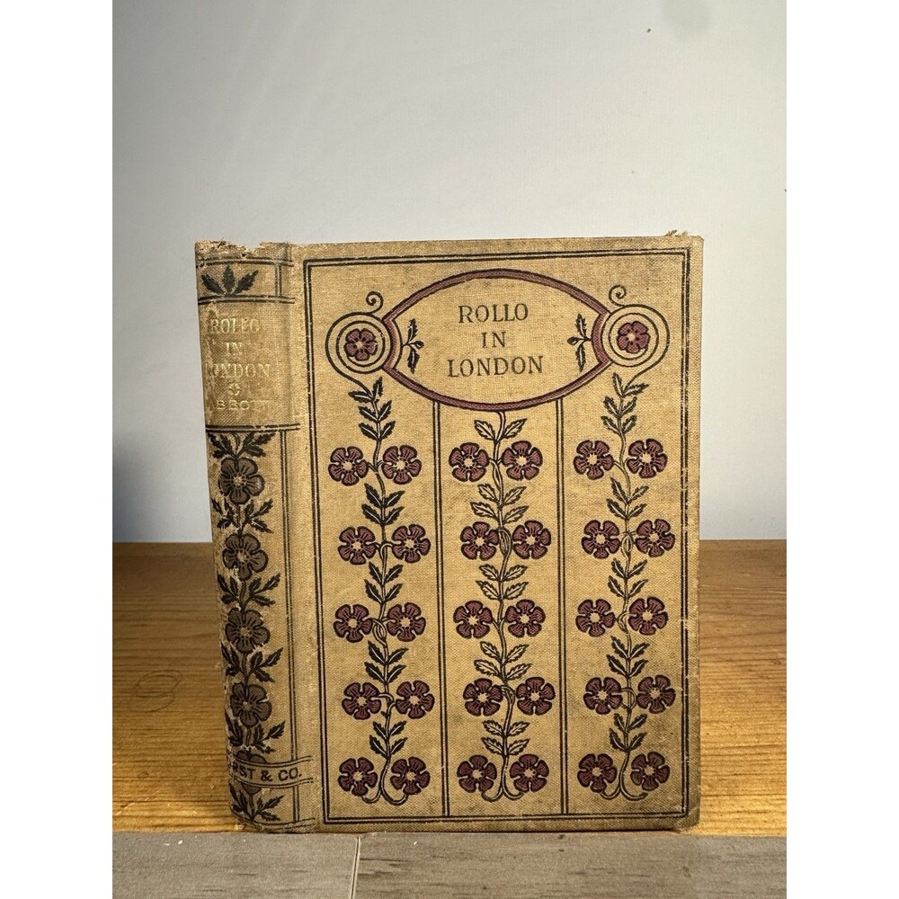 Rollo in London 1858 Jacob Abbott Hurst Company Illustrated Antique Decorative